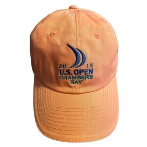 US Open Golf Hat Cap 2015 115th Chambers Bay USGA Member Adjustable Orange
